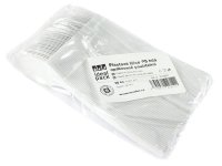 Plast. lžíce bílá 18cm/50ks opakovatelně použitelné